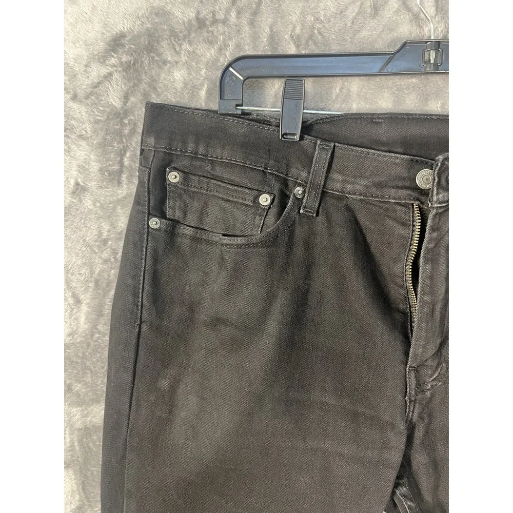 Levis 511 Slim Fit Mens Black Denim Jeans 34x30 Stretch Casual Pants